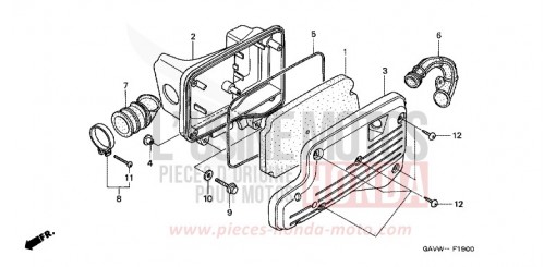 FILTRE A AIR SJ50W de 1998